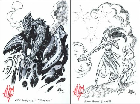 13th Age Leviathan and Sorcerer