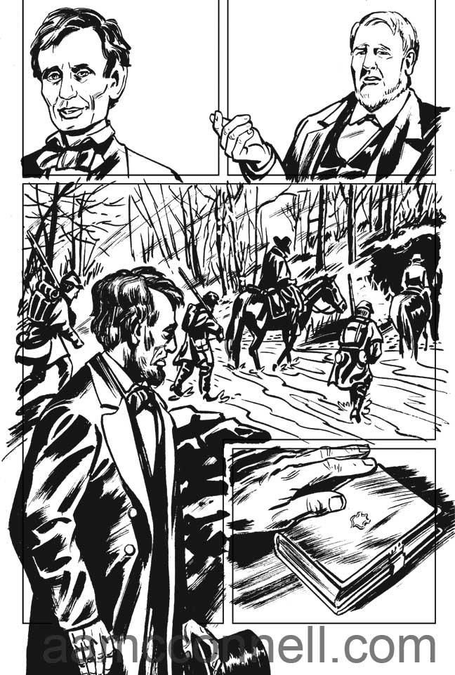 Lincoln_BilblePage_BW